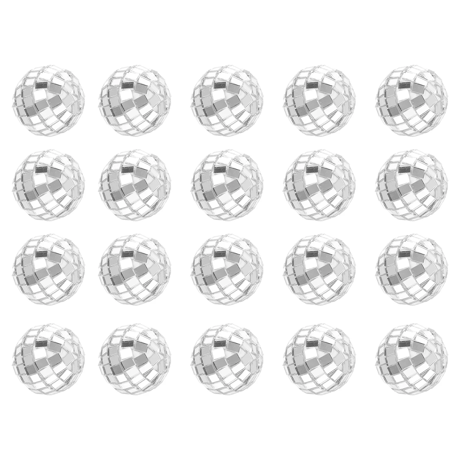 

20 Pcs Mirror Ball Decoration Disco Party Hanging Ornaments Decorative Glass Balls