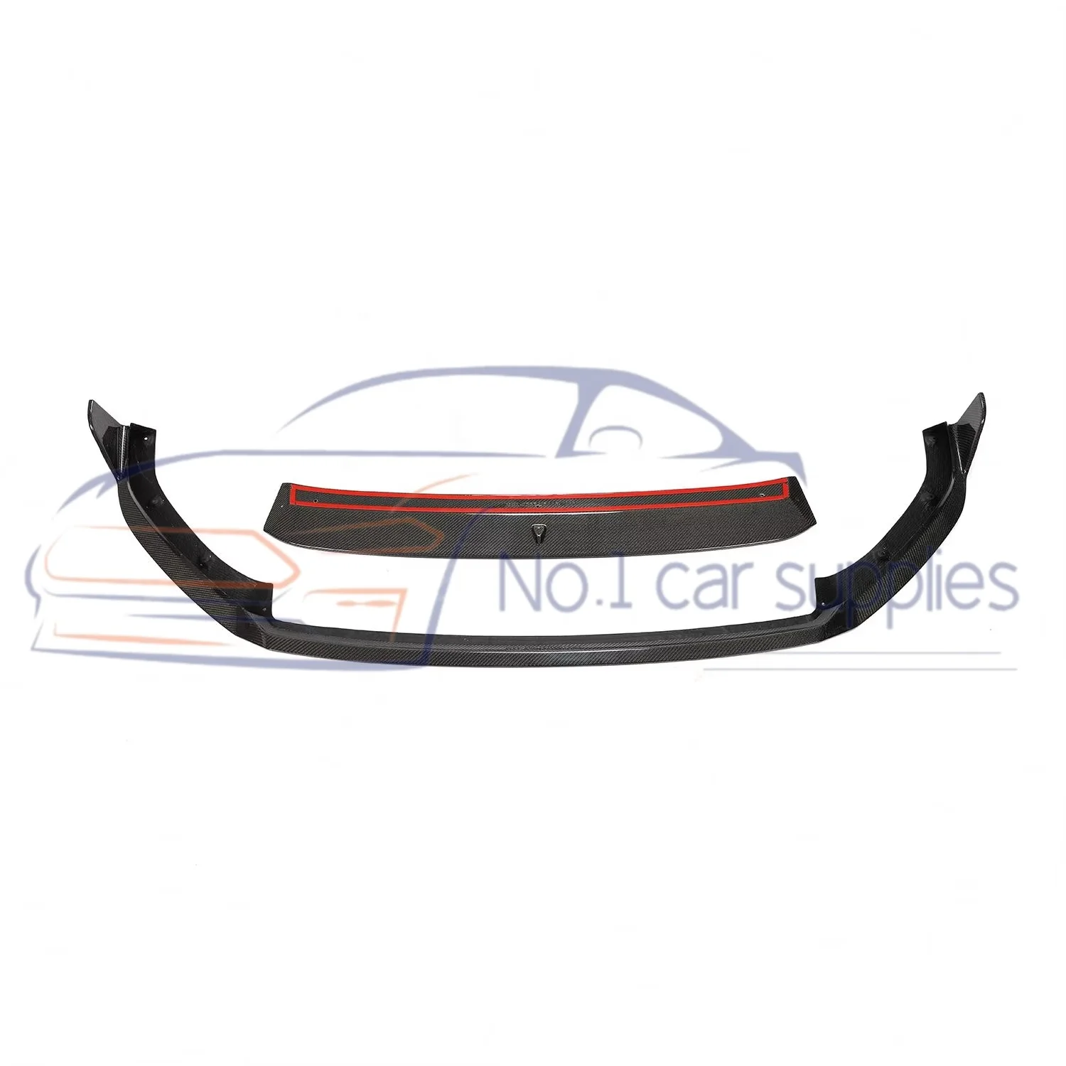 

Carbon Front Bumper Lip Spoiler Chin Splitter For Vw Golf Mk7 Mk7.5 Gti 2017-19