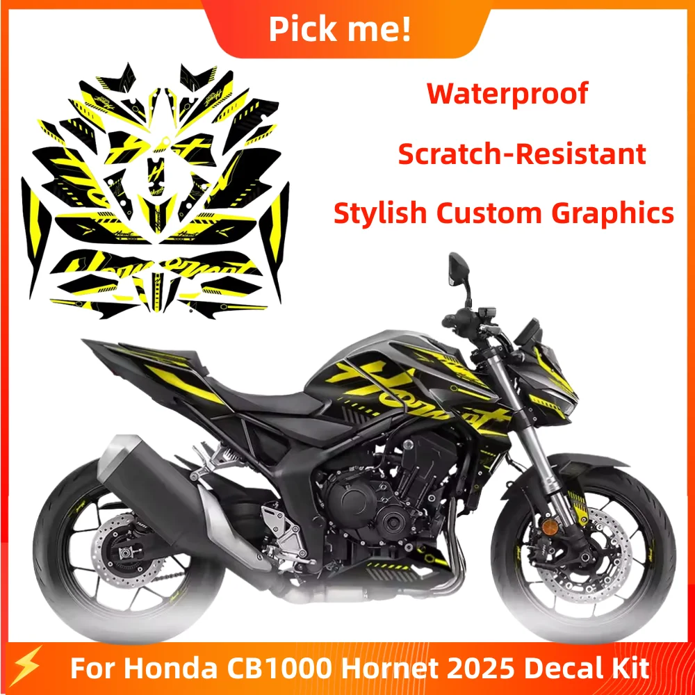 

2025 New! For Honda CB1000 Hornet 2025 Full-Body Decorative Decal Kit Waterproof Scratch-Resistant PVC Paint Protection Stickers
