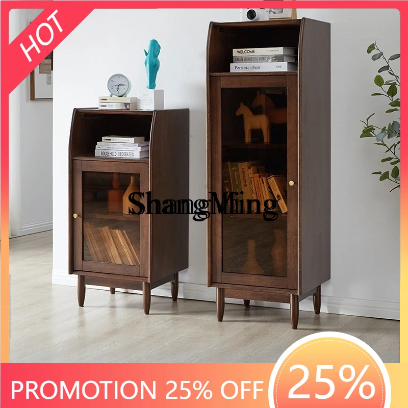 

SM wood bookcase floor-to-ceiling home study simple multi-layer cabinet with door living room shelf cabinet