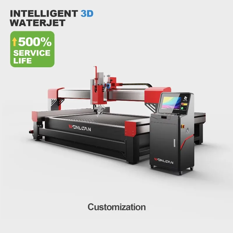 stone glass rubber foam multifunctional water jet cutting machine price numerical control 3d 5 axis water jet cutting machine
