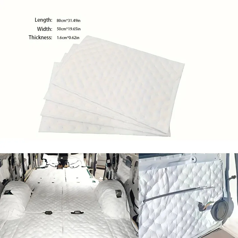 

Waterproof Car Sound Heat Insulation Cotton Noise Deadening Mat Self-Adhesive White Flame Retardant Auto Interior Material Pad