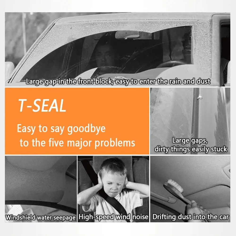 Car Rubber Seals Edge Sealing Strips Auto Roof Windshield Car Rubber Sealant Protector Seal Strip Window Seals for Auto