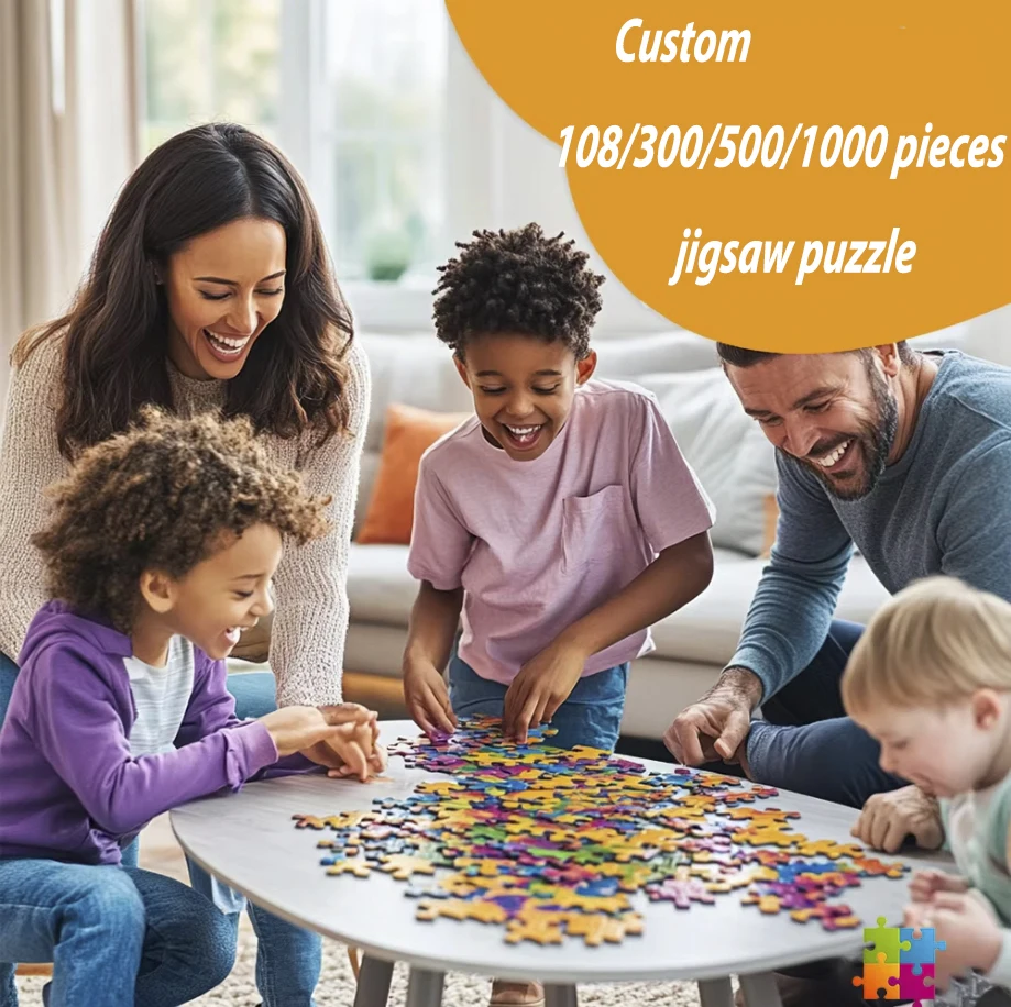 custom Puzzle 35/300/500/1000 Pieces Game Jigsaw Puzzle Custom a unique gift for yourself and your family individuality