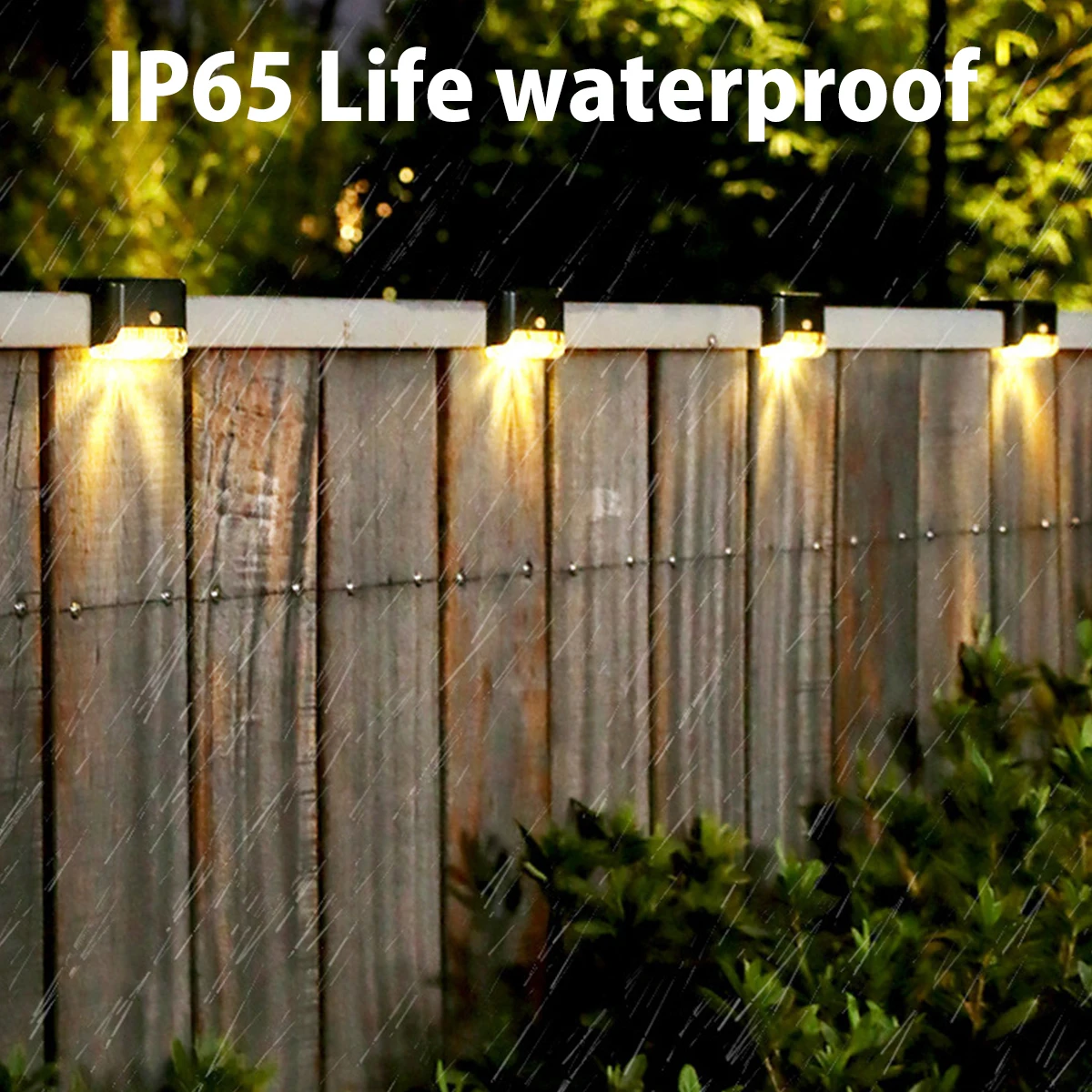 Imagem -02 - Luzes Solares Led Luzes ao ar Livre Ip65 Jardim Decoração Luzes Passo Deck Luzes Lâmpadas Jardim Iluminação Cerca Pátio Decoração