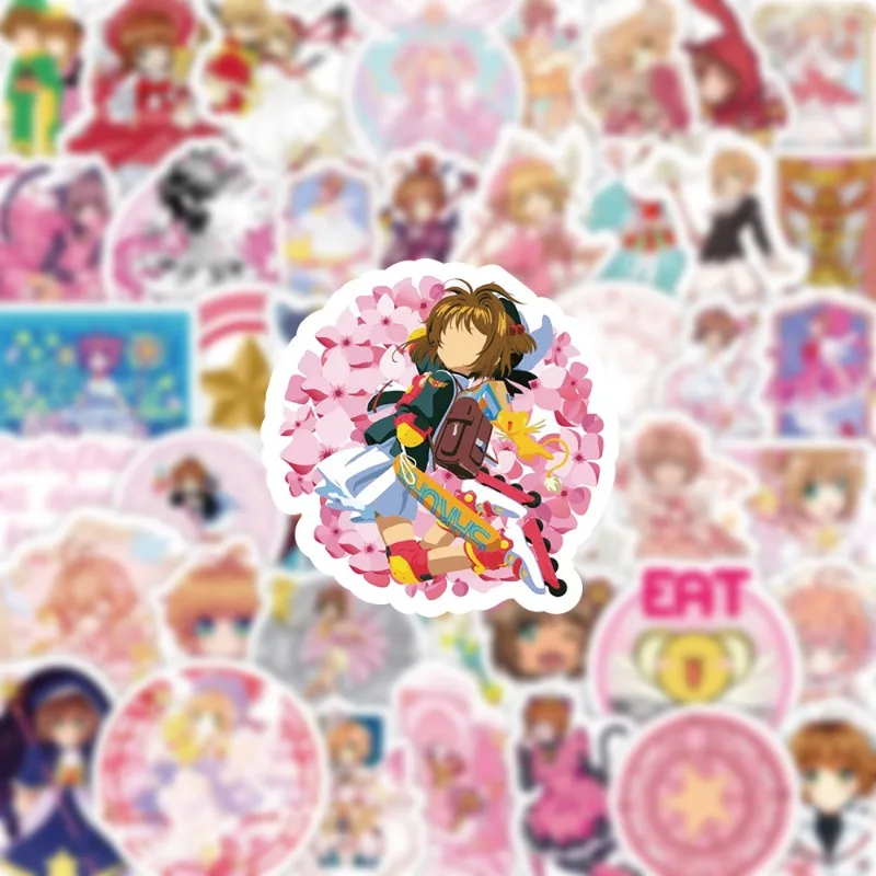 80 個の漫画アニメカードキャプターさくら ‌ クリエイティブな落書き装飾ステッカー