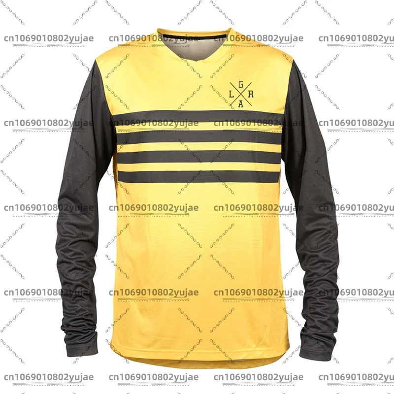 Men's Latest Mountain Bike Loose Rider Jersey BMX Endurance MTB Shirt Men's Bike Jersey Breathable Speed ​​Dry