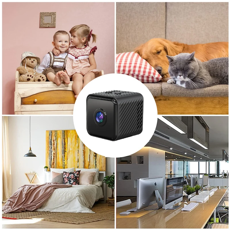 1080P Mini WiFi Camera With Infrared Night Vision and Motion Detection Remote Viewing Cam Video Voice Recorder For Household