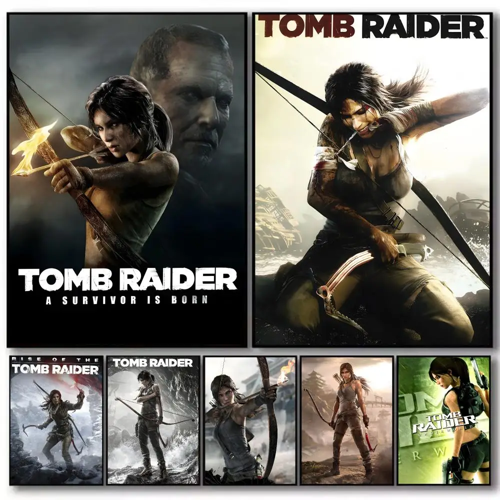 Game T-Tomb Raider Poster High-definition  poster stickers, suitable for bedroom, living room, home decoration
