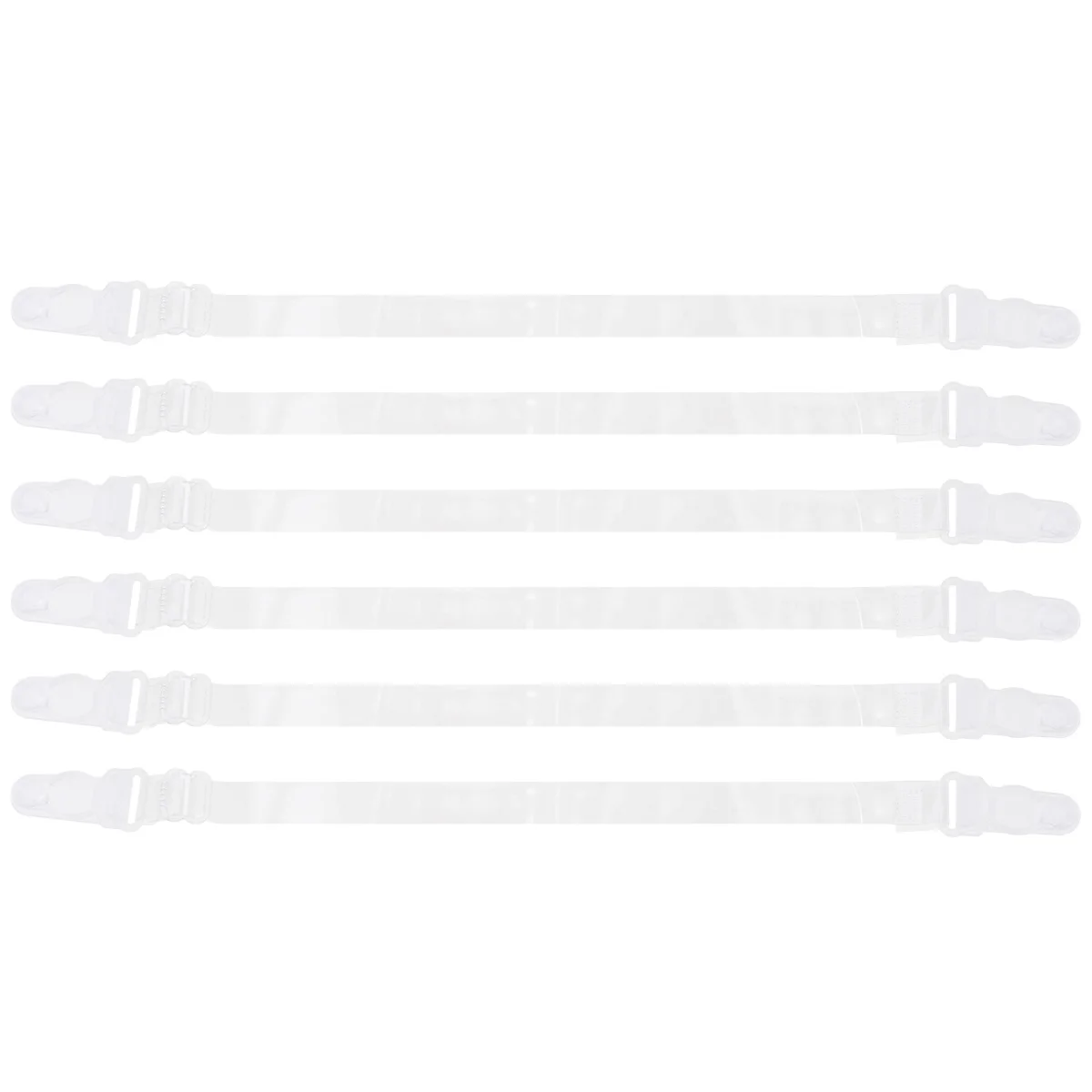 

6 pcs Anti-slip Shoulder Strap Elastic Bra Straps Non-slip Adjustable Comfortable Summer Vest Halter Top Underwear Accessories