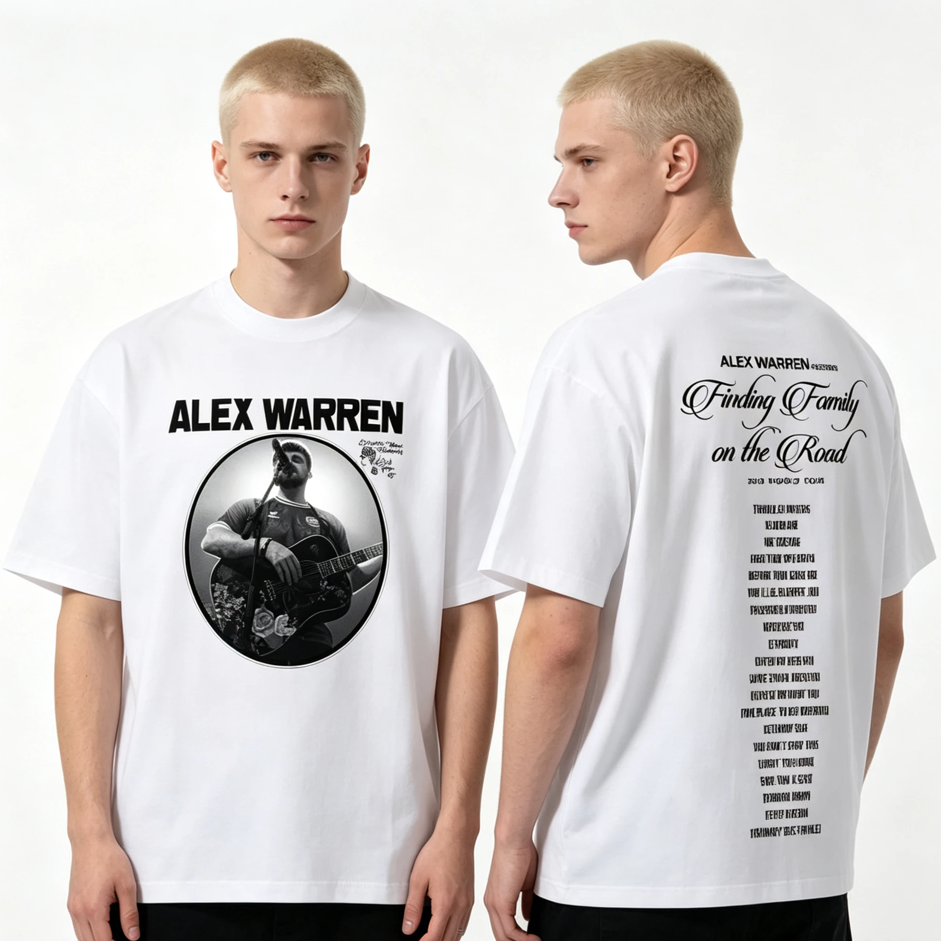 Summer Hot Sale Alex Warren 2026 Tour Graphic T Shirts Men Women Hip Hop Fashion T-shirt Print Harajuku Crew Neck Casual T Shirt