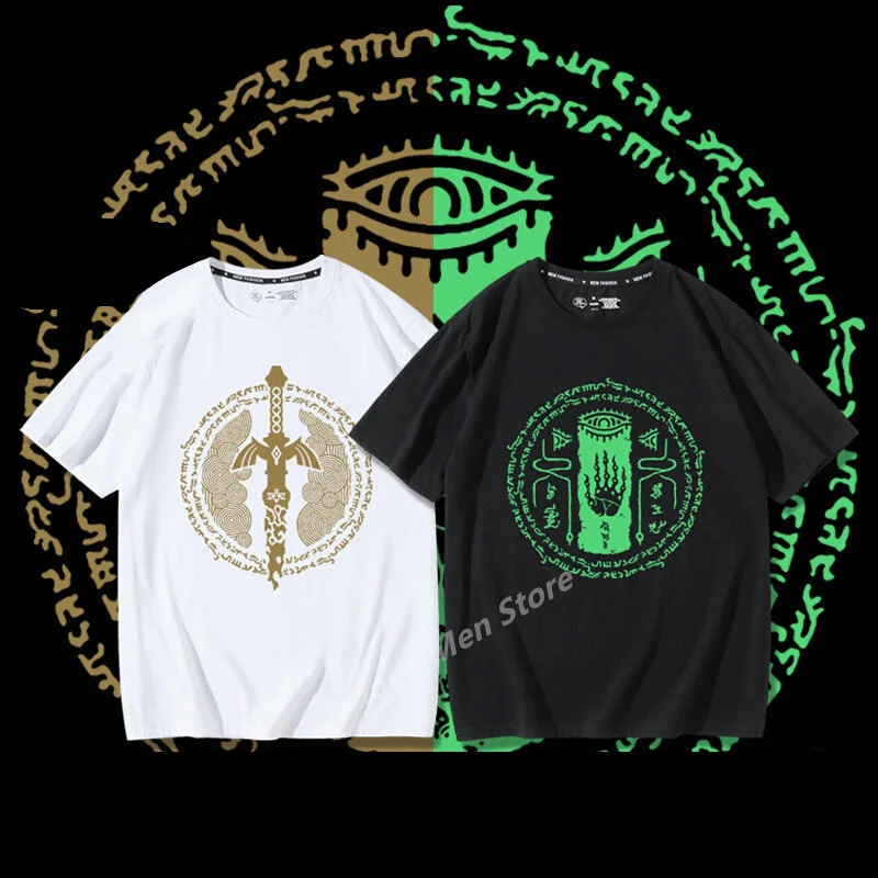 (Uniqlo) Legend of Zelda Temple Seal t-shirt Y2k Tees uomo Kid t-shirt Top uomo t-shirt in cotone estate donna t-shirt uomo abbigliamento