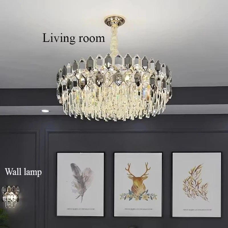 2026 New Modern Advanced Luxury Crystal Chandelier Simple Atmosphere Living Dining Room Bedroom Personality Creative Main Light