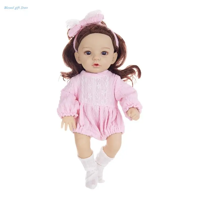 

Lifelikes Soft Baby with Sleepwears and Hat Decoration for Children Over