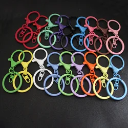 10Pcs/Lot 30mm Metal Keychain Split Rings Keyfob Key rings Lobster Clasp For Keychain Pendants DIY Jewelry Making Accessories
