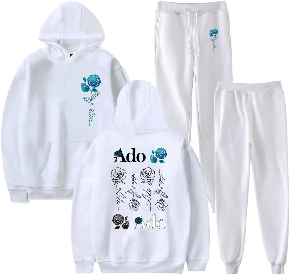 2025 New Ado Blue Rose World Tour Merch Men/Women Jogger Pants Two Piece Set Sweatshirts+Sweatpants