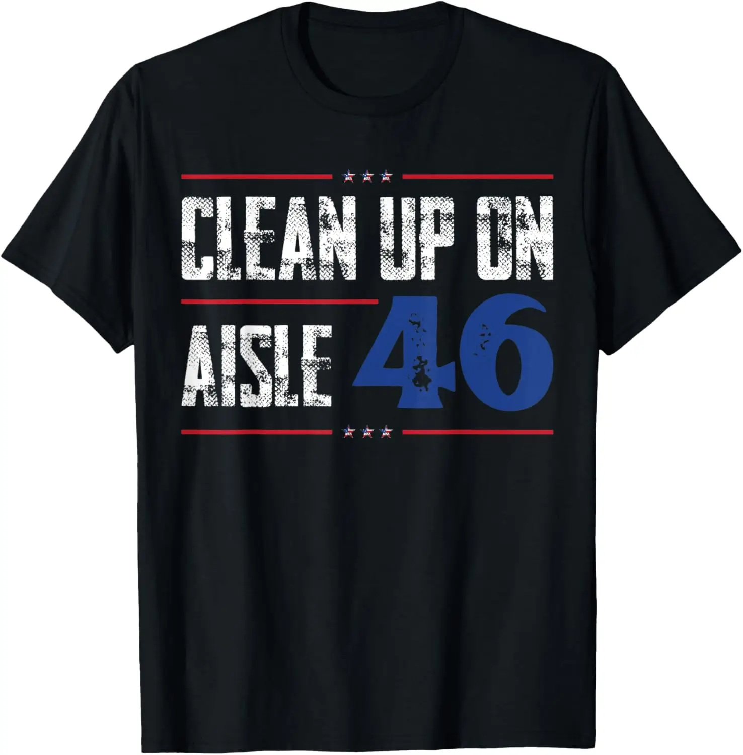 

Футболка с изображением Бидена с американским флагом Clean Up On Aisle 46, голые полки