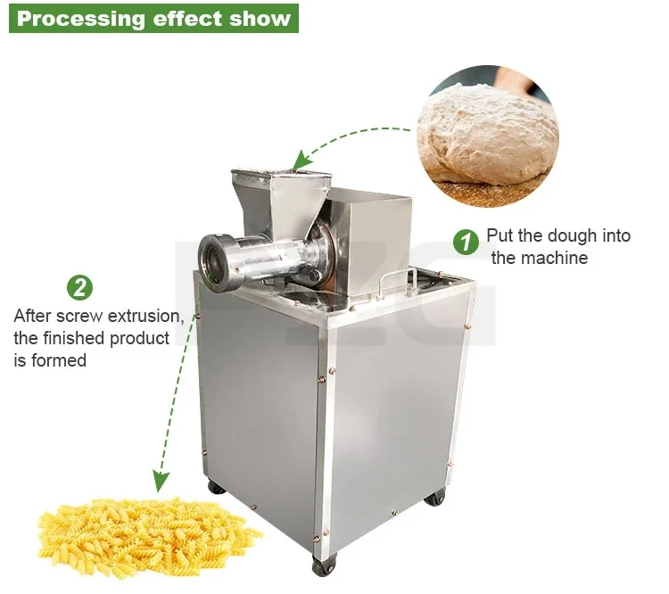 Electric Italian Macaroni Spaghetti Pasta Making Machine Maker Conchiglie Bucatini Tagliatelle Ditalini Pasta Extruding Machine