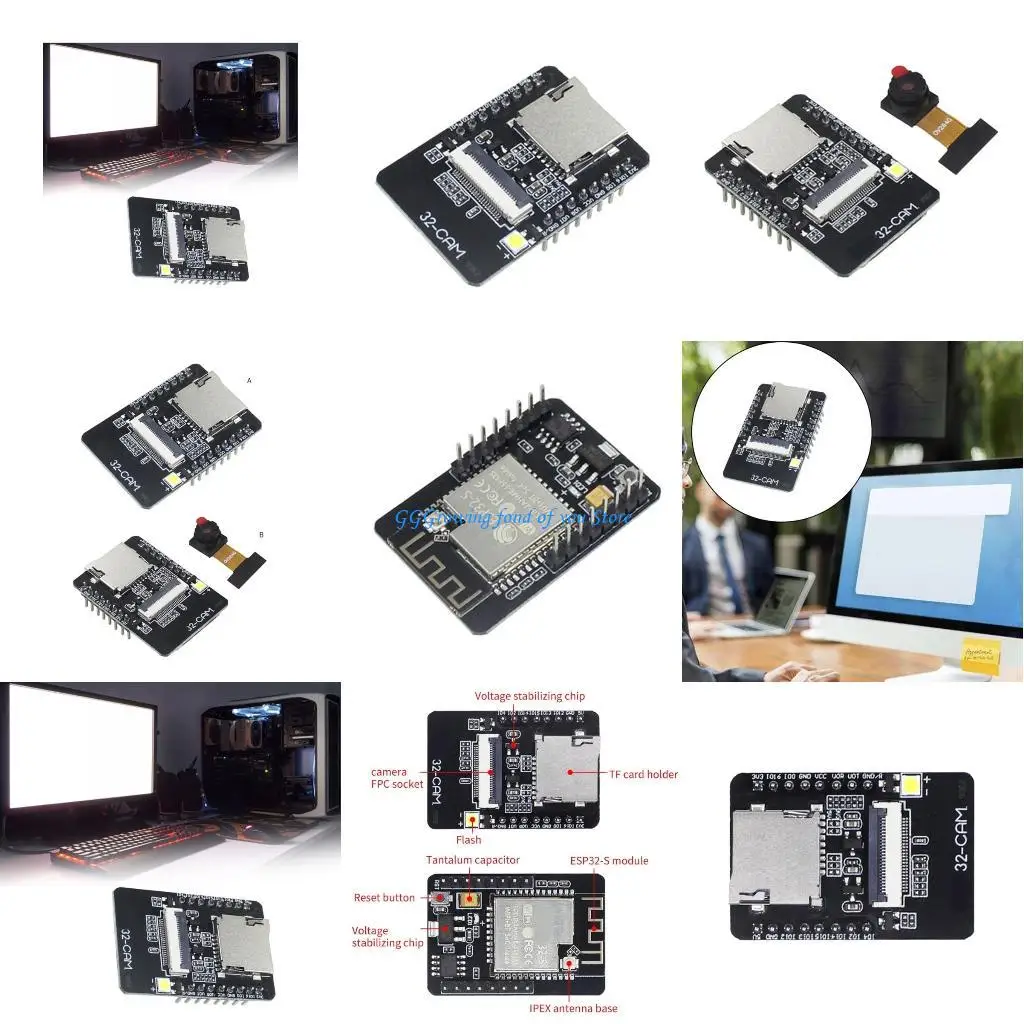 

Плата разработки H9EB ESP3 M с дополнительным модулем камеры OV2640 ESP32, WIFI, совместимая с материнской платой IoT