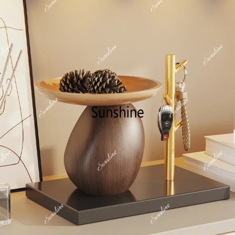 F Ancient Style Entry Door Key Storage Tray Decoration Shelf Living Room Side Cabinet Home Soft Decoration  Living Room Decorati