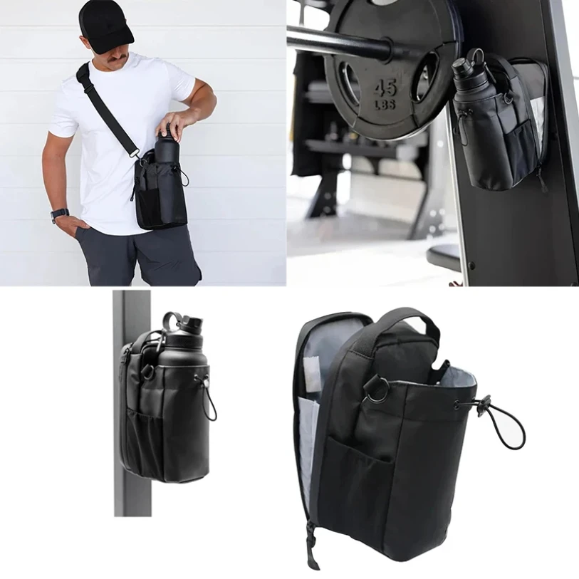 

2025 New Magnetic Water Bottle Pouch Bag Gym-specific Water Cup Holder With Strong Magnet For Outdoor Sports Cup Holder Bag