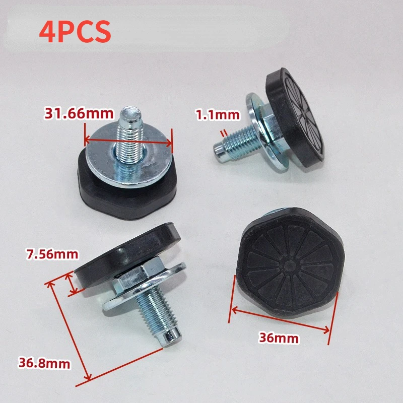 4PCS For Siemens/Samsung/LG Drum Washer Adjustable Foot Screws Vibration Reducing Foot Ground Foot Pad