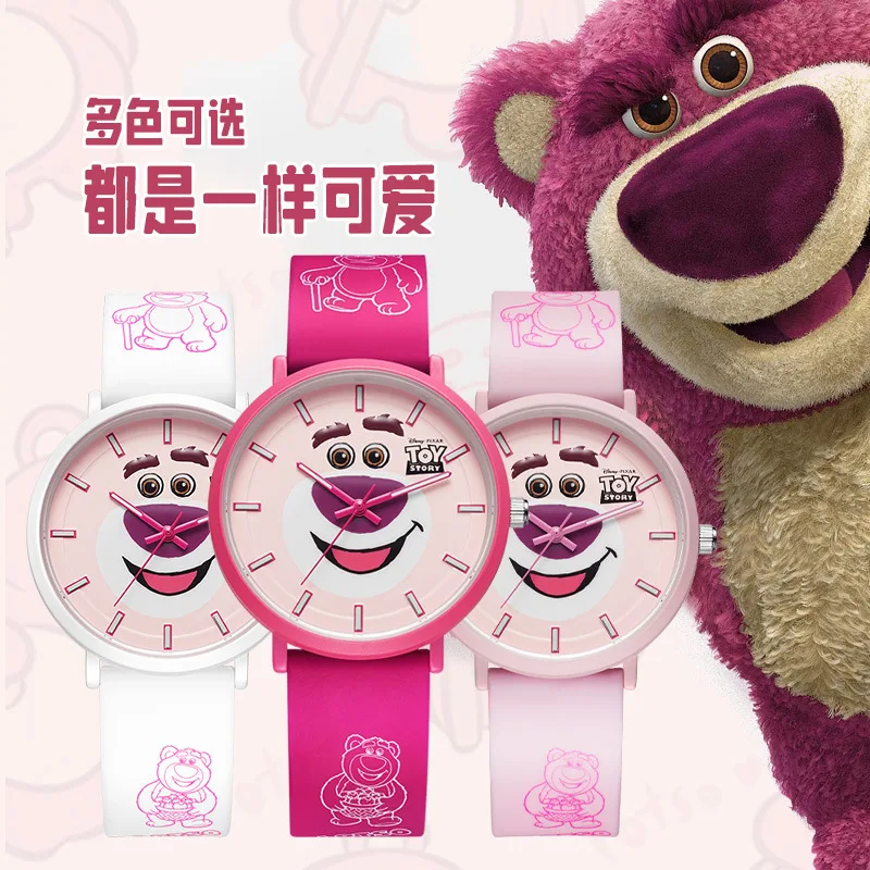 Disney Lotso Original For Woman Watchドラえもん Children Unisex Simple Quartz Wristwatch Graffiti Cartoon Girl Teenager Student Clock