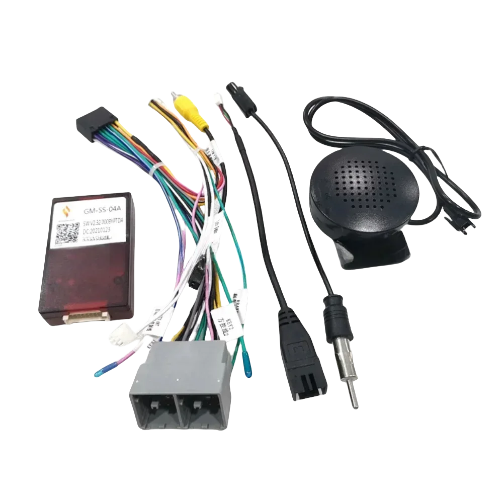 Car 16 Pin Wiring Harness Adapter Canbus Box Decoder GM-SS-04A For Chevrolet Malibu XL 2019-2021/Spark Android Car Receiver