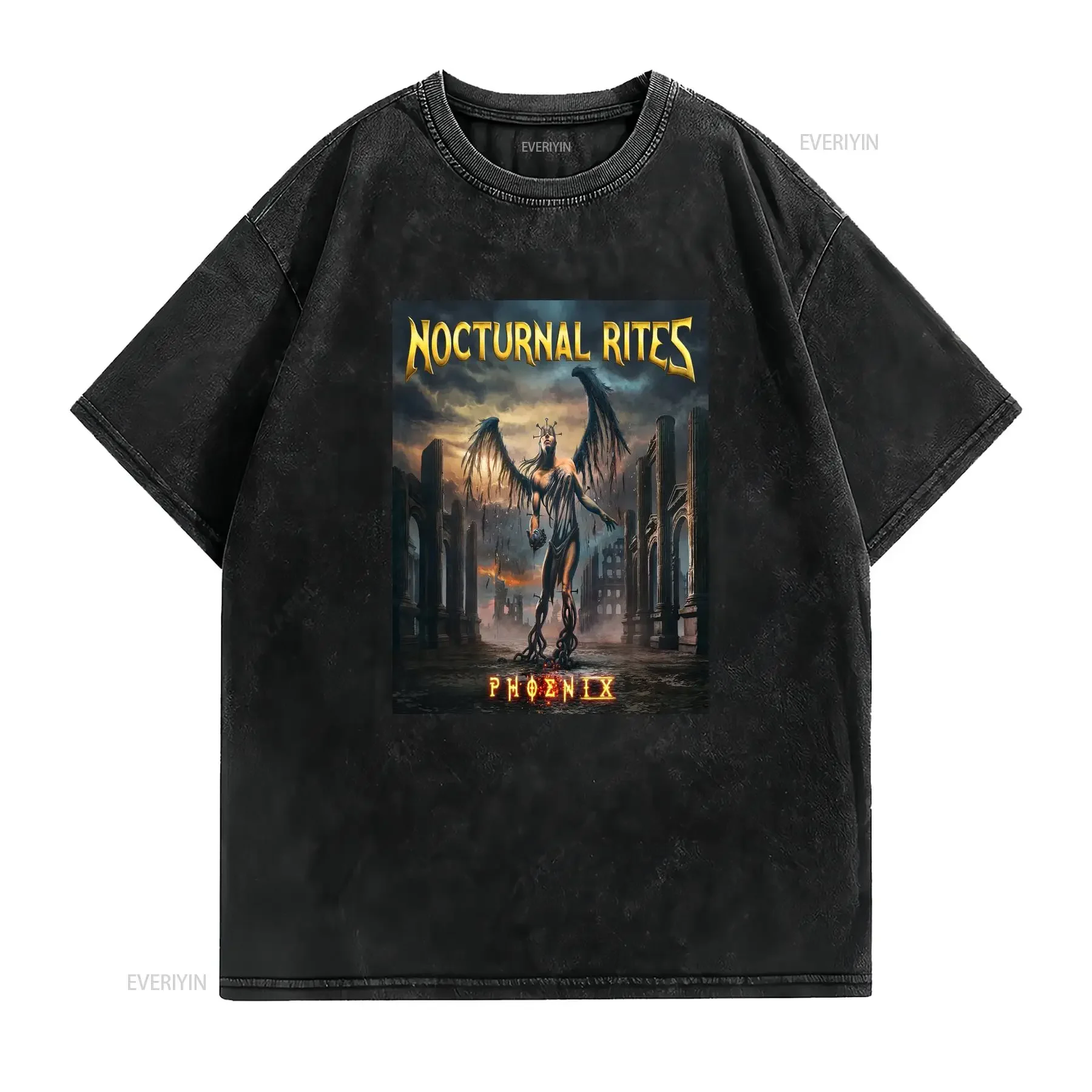 BEST TO BUY Nocturnal Rites Sweden Music Premium S 5XL Phoenix T Shirt vintage Washed designer clothes fashion Comfortable Soft