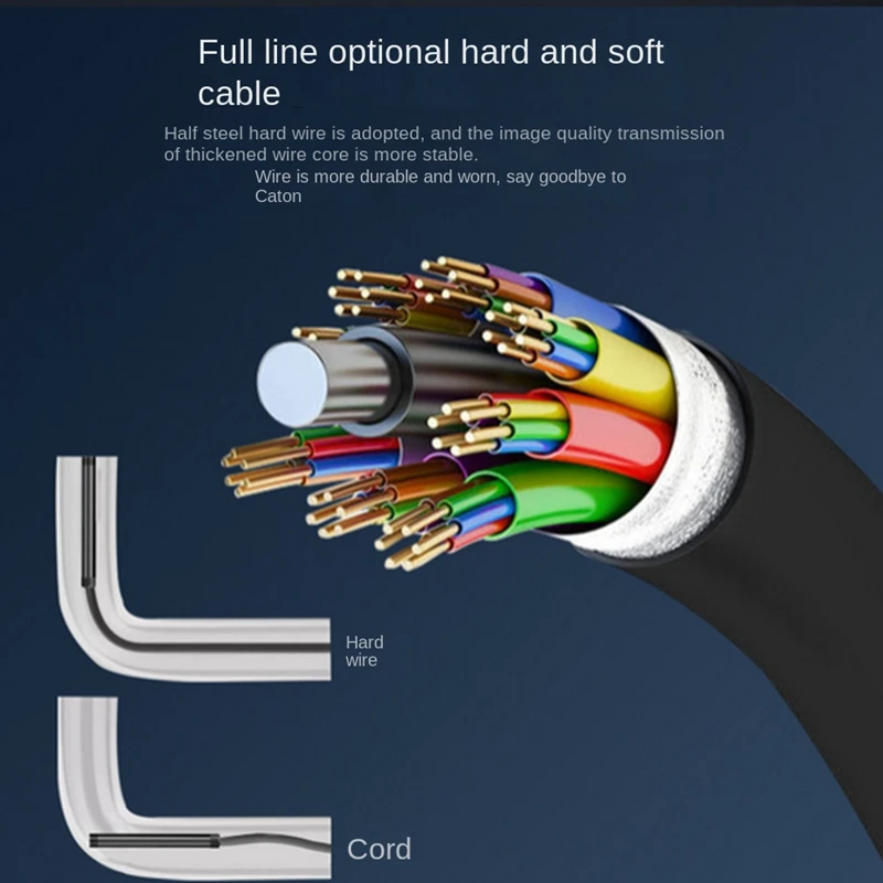 Cámara de inspección endoscópica, 8 luces LED, Cable de serpiente impermeable IP67 Compatible con herramienta de inspección doméstica y automotriz