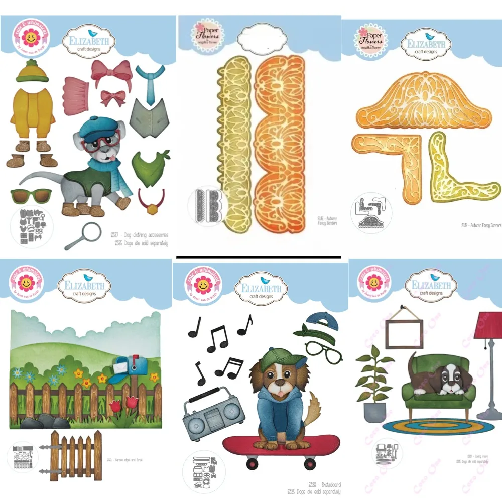 

Dog Skateboard Stamps 2025 New Metal Cutting Dies For DIY Scrapbooking Crafts Maker Photo Album Template Handmade Decoration