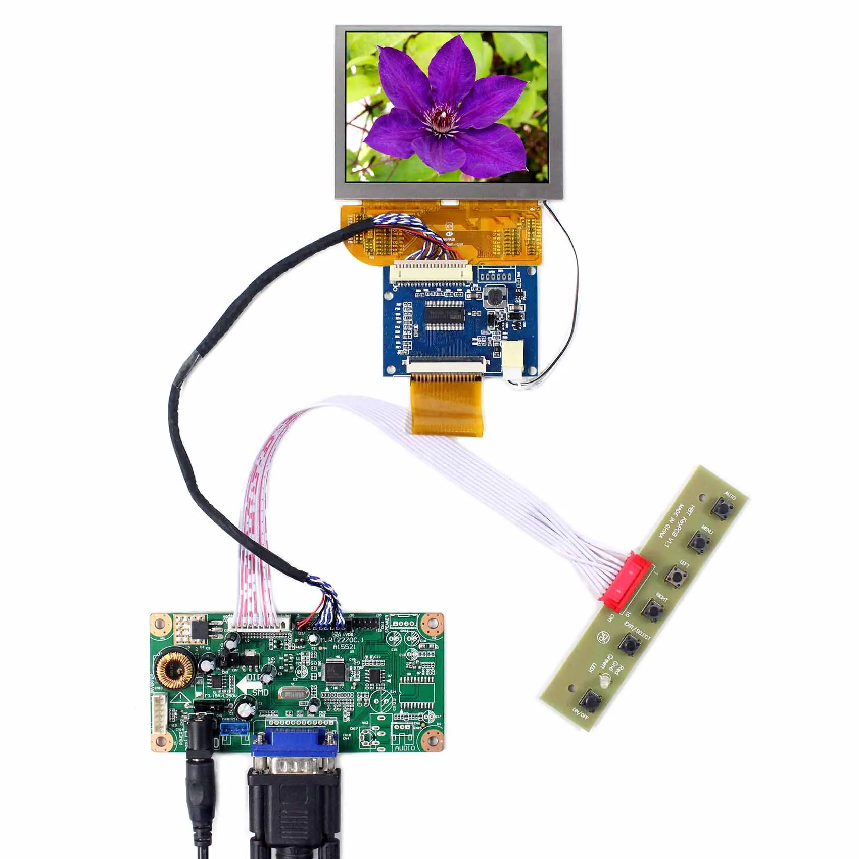 Vga 50Pin Ttl Board Circuit Custom Size Lcd Screen Lcd Monitor Screen 3.5Inch Vs035Sd1 800X600 Small Lcd Display