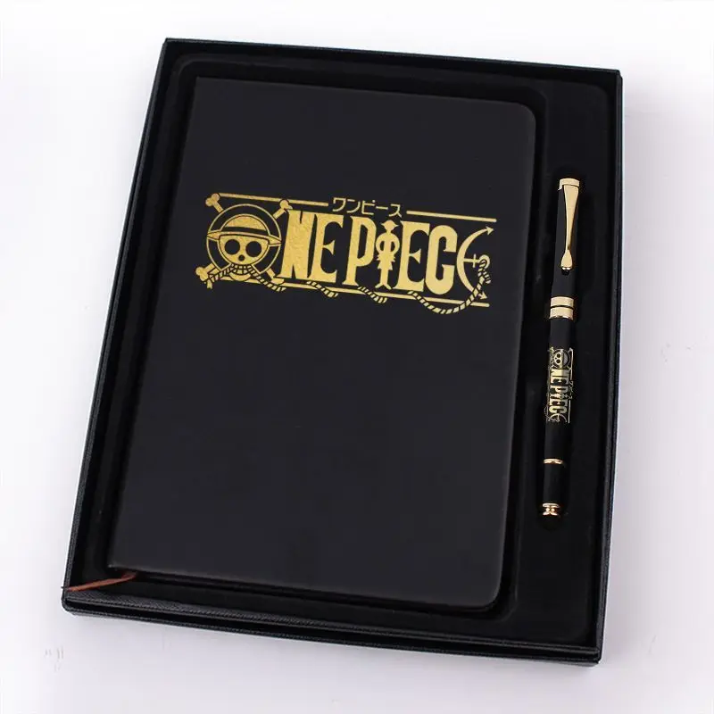 New One Piece Anime Peripheral Stationery Zoro Luffy Ace Cute Cartoon Boy Creative Notebook Set Exquisite Holiday Gift Wholesale