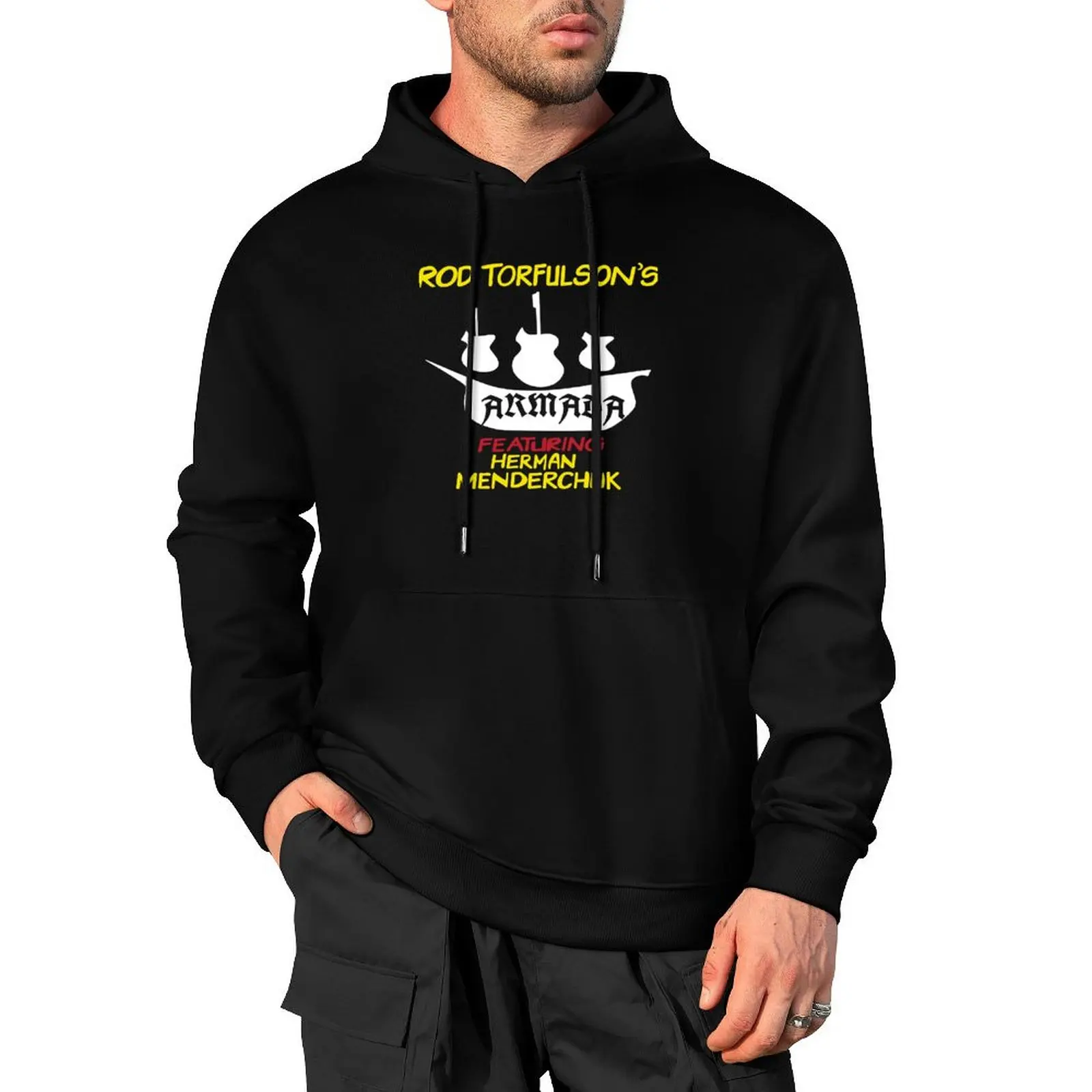 

Rod Torfulson's Armada Featuring Herman Menderchuk! Pullover Hoodie men's autumn clothes autumn new products hoodies for men