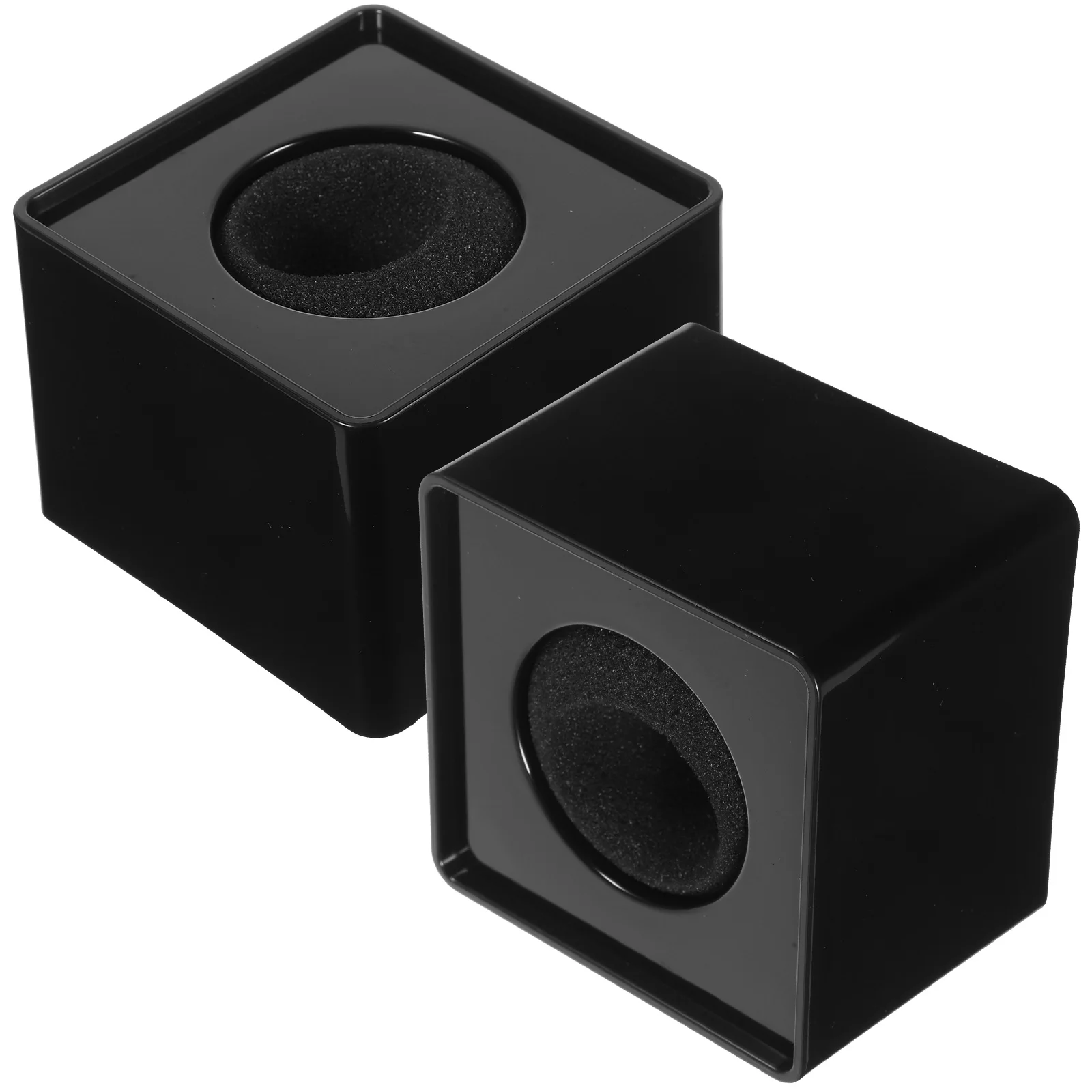 

2pcs ABS Plastic Microphone Station Logo for Interview Mic PVC Board Multicolor Sticker DJ Equipment Accessories