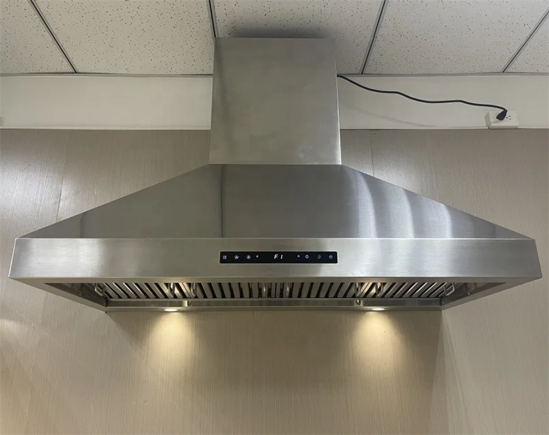 Commercial Grade 120CM BBQ Range Hood Smart 4-Speed for Outdoor Cooking