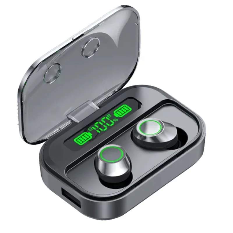 TG07 Bluetooth Earphones Smart Headphones Wireless Headset HiFi Earbuds Display Mini TWS Suit Bluetooth Watch Phone PK M90 Pro