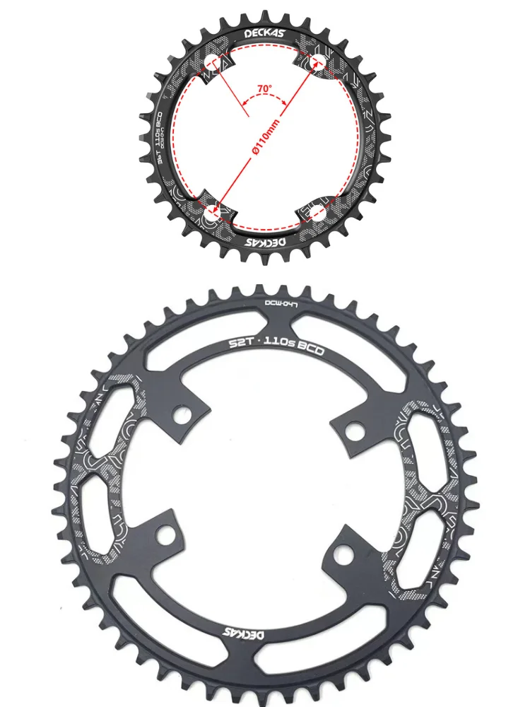 AliExpress NONE DECKAS  4 Claw Chainring Road Bike Narrow Wide Chainwheel 110BCD forShimano R7000 R8000 R9100 R9000 4700 5800 6800 R2000 R3000
