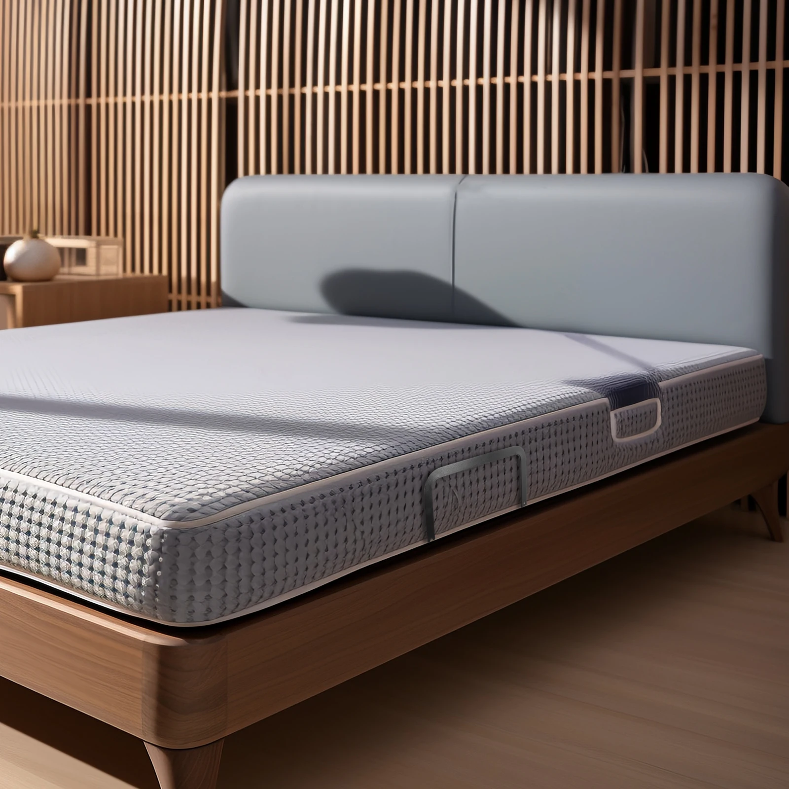 1 Juego de tapón de barra de retención de colchón, soporte de fijación antideslizante, pinza antideslizante para marco de cama, Compatible con todos los tamaños de madera
