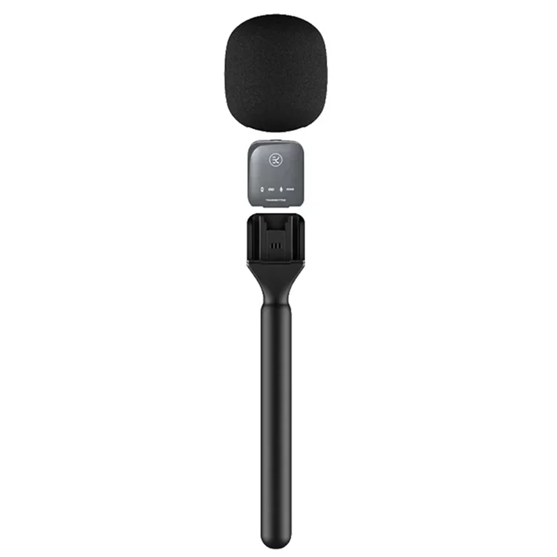 

AA60-Handheld Wireless Microphone Adapter With Windshield Foam For Wireless Lavalier Microphone
