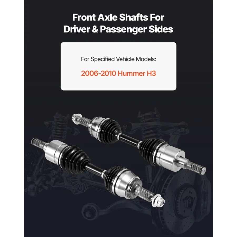 Gruppo albero asse CV 2 pezzi anteriore sinistro destro per Hummer H3 20062010