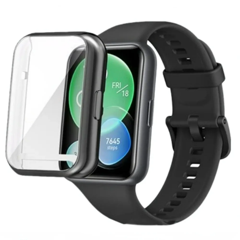 Caso protetor de tela para Apple Watch, TPU escudo protetor à prova de arranhões, acessórios Huawei, relógio inteligente, ajuste 2