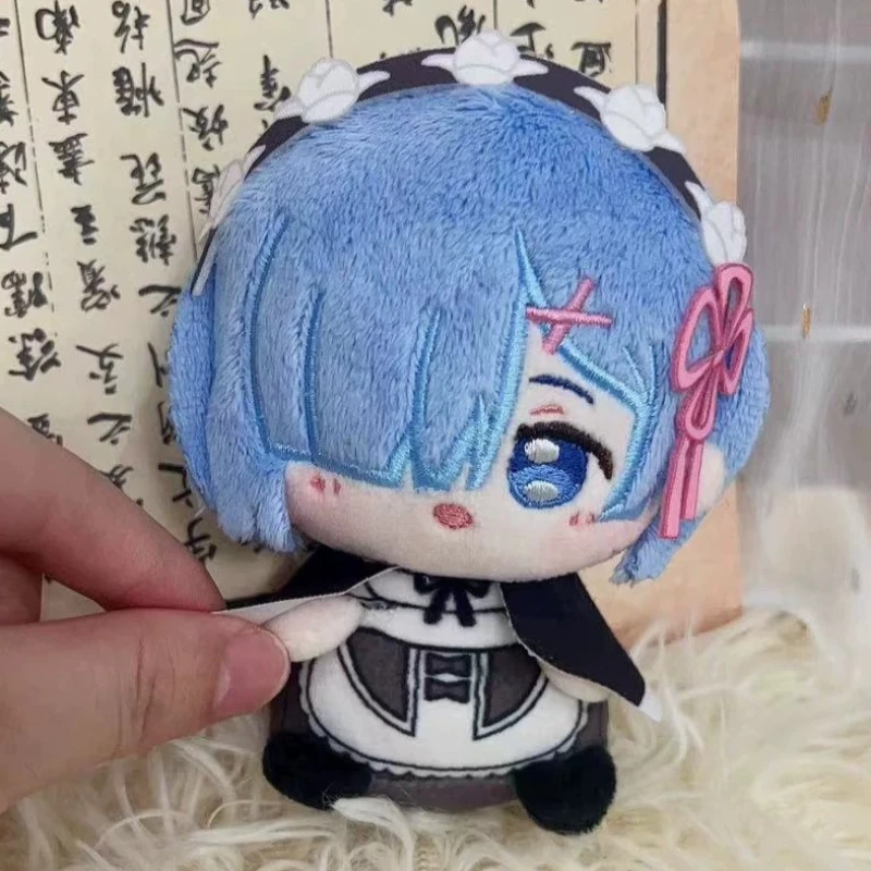 Re:Zero Rem Plush Keychain 10cm Cotton Doll Pendant Re Zero Starting Life in Another World Soft Toy Backpack Ornament Anime Gift