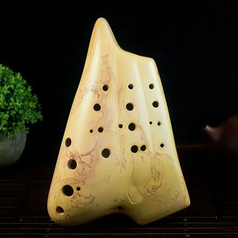 Triple Ocarina Alto Tone F Ceramic Ocarinas Orff Instruments Ocarina of Time Professional Musical Instruments Offers Accessories