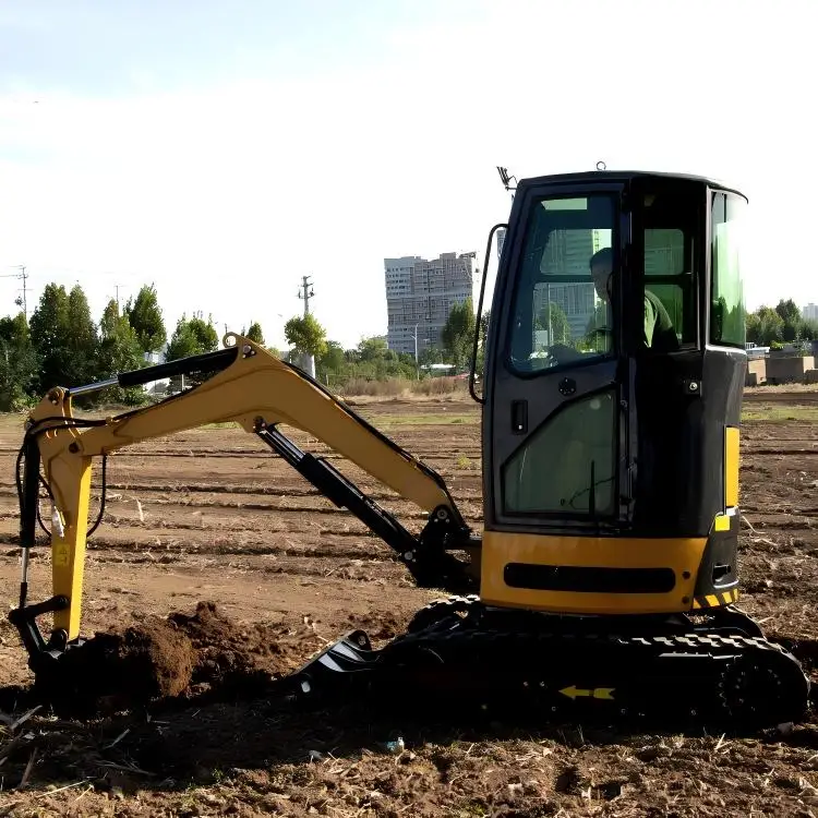 حفارة صغيرة محرك كوبوتا EURO 5 محرك ديزل حفارة زاحفة تسليم سريع صفر الذيل سوينغ حفارة مدمجة مع كابينة التيار المتناوب