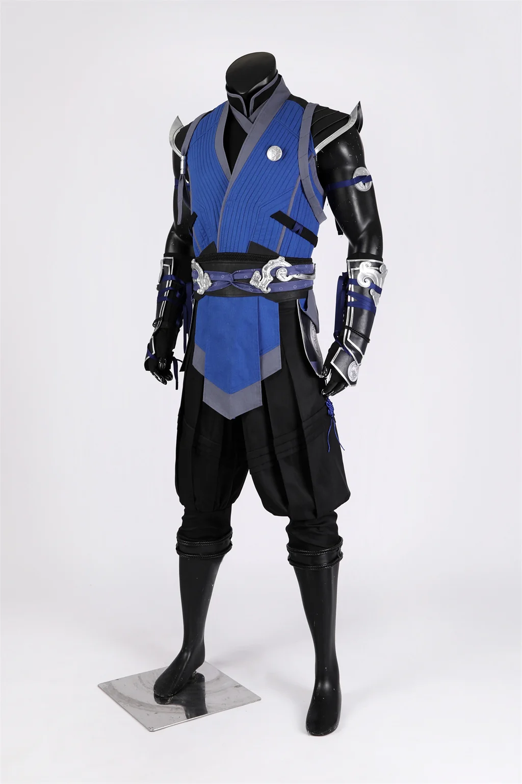 Mortal Kombat 1 Sub Zero Cosplay Costume Outfits MK 1 Sub-Zero Blue Battle Suit With Mask Full Set For Men Fancy Battle Uniform