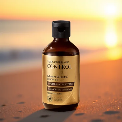 VETES 260ml Body Wash Tea Fragrance Shower Gel Oil Control Deeply Cleanses Keep Fragrance Take a Bath Balance Water and Oil