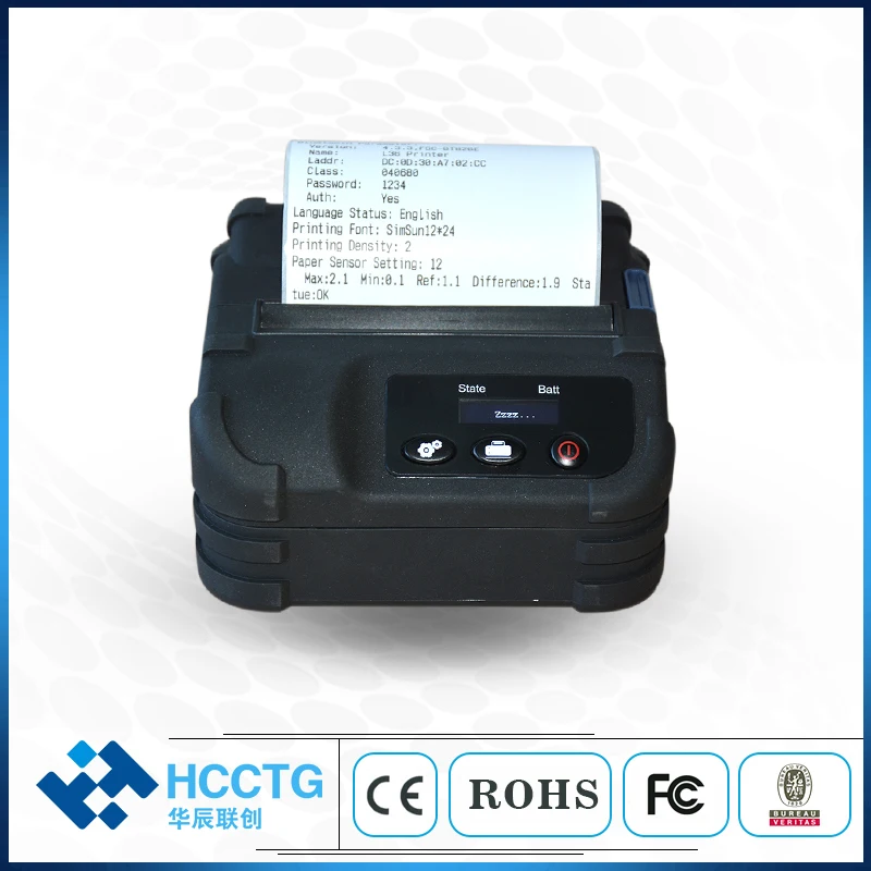 

3 Inch 80mm Mobile Portable Thermal Bluetooth Label Barcode Printer with LCD Display HCC-L36