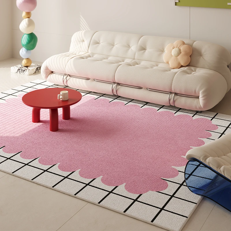 

Cream Style Bedroom Decor Plush Carpet Large Area Carpets for Living Room Fluffy Soft Cloakroom Floor Mat Thickend Anti-slip Rug