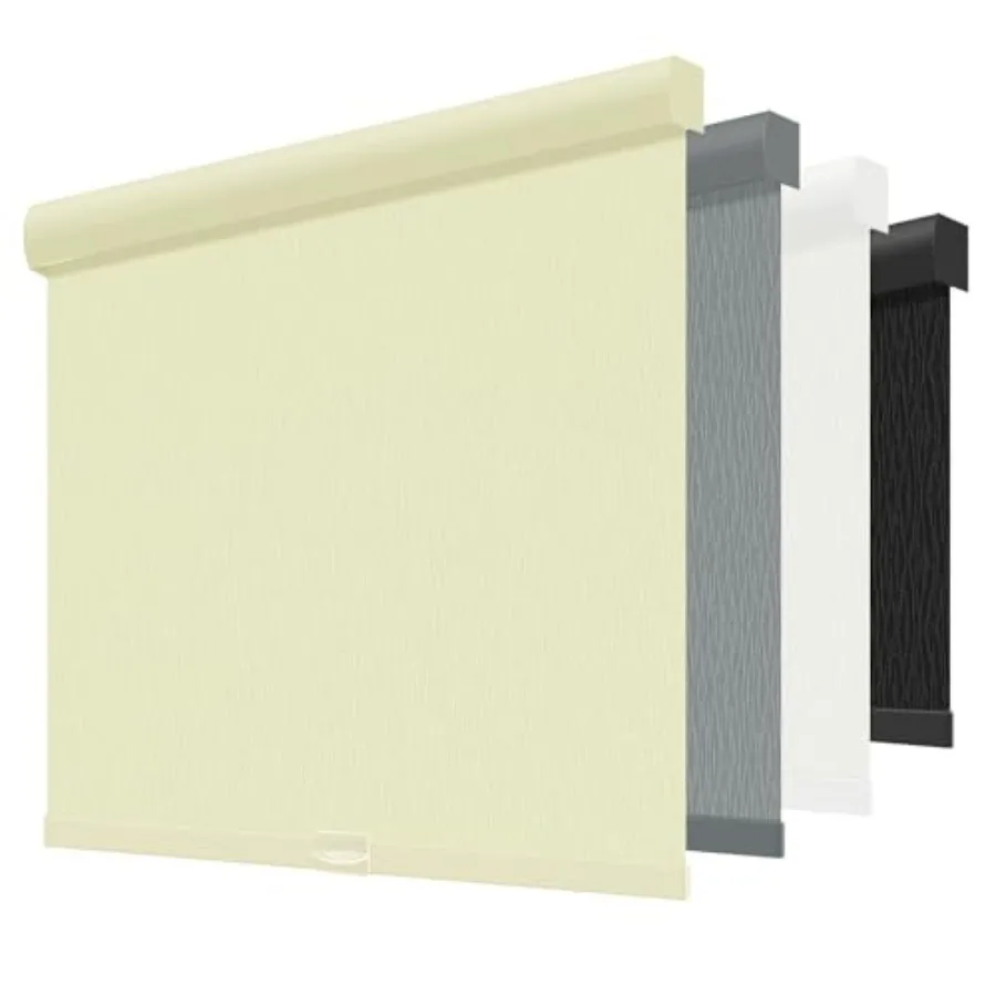 

ChrisDowa Cordless out Roller Shades for Windows, Striped Free-Stop Window Blinds with Privacy, Thermal Insulated Window Shades